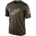 Wholesale Cheap Men's Detroit Red Wings Salute To Service Nike Dri-FIT T-Shirt