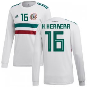 Wholesale Cheap Mexico #16 H.Herrera Away Long Sleeves Soccer Country Jersey