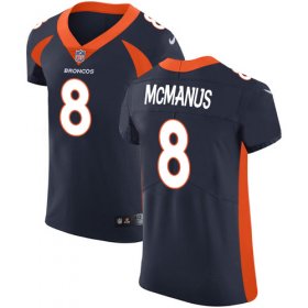 Wholesale Cheap Nike Broncos #8 Brandon McManus Navy Blue Alternate Men\'s Stitched NFL Vapor Untouchable Elite Jersey