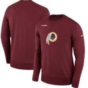 Wholesale Cheap Men's Washington Redskins Nike Burgundy Sideline Team Logo Performance Sweatshirt