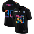 Cheap Pittsburgh Steelers #30 James Conner Men's Nike Multi-Color Black 2020 NFL Crucial Catch Vapor Untouchable Limited Jersey