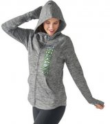 Wholesale Cheap Women's NFL Seattle Seahawks G-III 4Her by Carl Banks Recovery Full-Zip Hoodie Heathered Gray