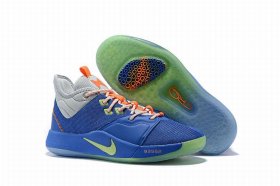 Wholesale Cheap Nike PG 3 Blue Sivler Gray