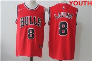 Wholesale Cheap Youth chicago bulls #8 zach lavine red nike stitched jersey