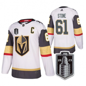 Wholesale Cheap Men\'s Vegas Golden Knights #61 Mark Stone White 2023 Stanley Cup Final Stitched Jersey