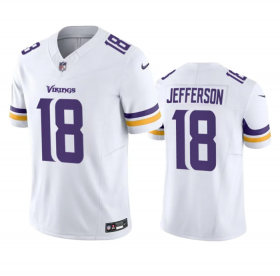 Wholesale Cheap Men\'s Minnesota Vikings #18 Justin Jefferson White 2023 F.U.S.E. Vapor Untouchable Stitched Jersey