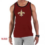 Wholesale Cheap Men's Nike NFL New Orleans Saints Sideline Legend Authentic Logo Tank Top Red