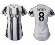 Wholesale Cheap Women 2020-2021 Juventus home aaa version 8 white Soccer Jerseys