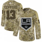 Wholesale Cheap Adidas Kings #13 Kyle Clifford Camo Authentic Stitched NHL Jersey