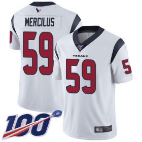 Wholesale Cheap Nike Texans #59 Whitney Mercilus White Men\'s Stitched NFL 100th Season Vapor Limited Jersey