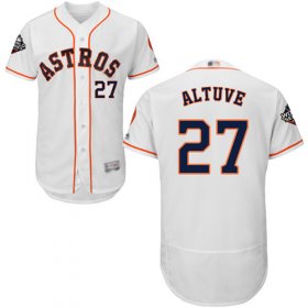 Wholesale Cheap Astros #27 Jose Altuve White Flexbase Authentic Collection 2019 World Series Bound Stitched MLB Jersey