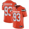 Wholesale Cheap Nike Browns #93 B.J. Goodson Orange Alternate Men's Stitched NFL Vapor Untouchable Limited Jersey