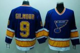 Wholesale Cheap Blues #9 Doug Gilmour Stitched Blue CCM Throwback NHL Jersey
