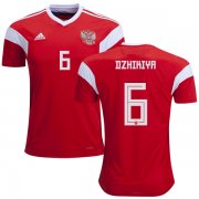 Wholesale Cheap Russia #6 Dzhikiya Home Soccer Country Jersey