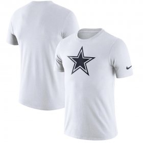 Wholesale Cheap Dallas Cowboys Nike Essential Logo Dri-FIT Cotton T-Shirt White