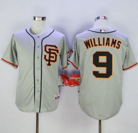 Wholesale Cheap Giants #9 Matt Williams Grey Cool Base Road 2 Stitched MLB Jersey