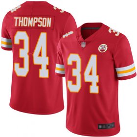 Wholesale Cheap Nike Chiefs #34 Darwin Thompson Red Team Color Men\'s Stitched NFL Vapor Untouchable Limited Jersey