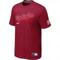 Wholesale Cheap MLB Washington Nationals Red Nike Short Sleeve Practice T-Shirt