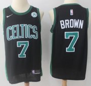 Wholesale Cheap Nike Boston Celtics #7 Jaylen Brown Black NBA Swingman Statement Edition Jersey