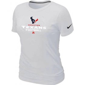 Wholesale Cheap Women\'s Nike Houston Texans Critical Victory NFL T-Shirt White