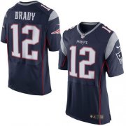 Wholesale Cheap Nike Patriots #12 Tom Brady Navy Blue Team Color Men's Stitched NFL New Elite Jersey