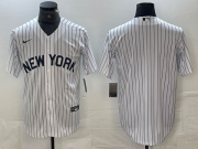 Cheap Men's New York Yankees Blank White 2024 Cool Base Stitched Jerseys