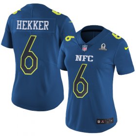 Wholesale Cheap Nike Rams #6 Johnny Hekker Navy Women\'s Stitched NFL Limited NFC 2017 Pro Bowl Jersey