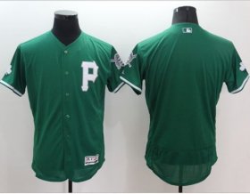 Wholesale Cheap Pirates Blank Green Celtic Flexbase Authentic Collection Stitched MLB Jersey