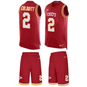 Wholesale Cheap Nike Chiefs #2 Dustin Colquitt Red Team Color Men\'s Stitched NFL Limited Tank Top Suit Jersey