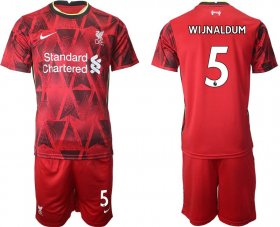 Wholesale Cheap Men 2021-2022 Club Liverpool home red 5 Nike Soccer Jersey