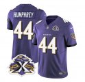 Wholesale Cheap Men's Baltimore Ravens #44 Marlon Humphrey Purple 2023 F.U.S.E With Patch Throwback Vapor Limited Stitched Jersey