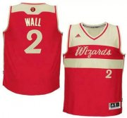 Wholesale Cheap Men's Washington Wizards #2 John Wall Revolution 30 Swingman 2015 Christmas Day Red Jersey