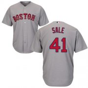Wholesale Cheap Red Sox #41 Chris Sale Grey Road Women's Stitched MLB Jersey