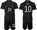 Wholesale Cheap Men 2020-2021 European Cup Germany away black 10 Adidas Soccer Jerseys