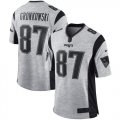 Wholesale Cheap Nike Patriots #87 Rob Gronkowski Gray Men's Stitched NFL Limited Gridiron Gray II Jersey