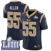 Wholesale Cheap Nike Rams #55 Brian Allen Navy Blue Team Color Super Bowl LIII Bound Men's Stitched NFL Vapor Untouchable Limited Jersey