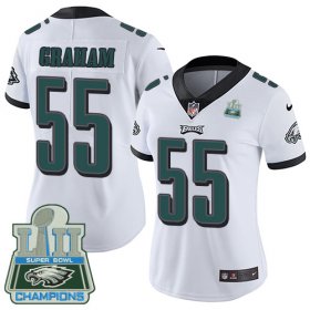 Wholesale Cheap Nike Eagles #55 Brandon Graham White Super Bowl LII Champions Women\'s Stitched NFL Vapor Untouchable Limited Jersey