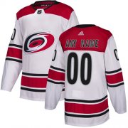 Wholesale Cheap Men's Adidas Hurricanes Personalized Authentic White Road NHL Jersey