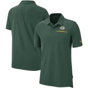 Wholesale Cheap Green Bay Packers Nike Sideline Elite Performance Polo Green