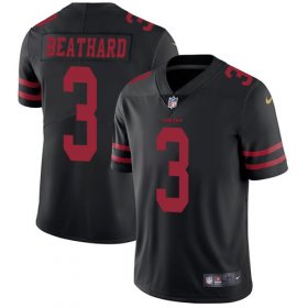 Wholesale Cheap Nike 49ers #3 C.J. Beathard Black Alternate Men\'s Stitched NFL Vapor Untouchable Limited Jersey