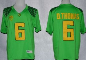 Wholesale Cheap Oregon Ducks #6 DeAnthony Thomas 2013 Light Green Limited Jersey