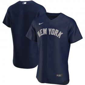 Wholesale Cheap New York Yankees Men\'s Nike Navy Alternate 2020 Authentic Team Name MLB Jersey