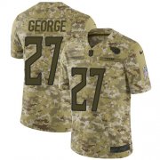 Wholesale Cheap Nike Titans #27 Eddie George Camo Men's Stitched NFL Limited 2018 Salute To Service Jersey