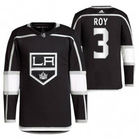 Wholesale Cheap Men\'s Los Angeles Kings #3 Matt Roy Black Stitched Jersey