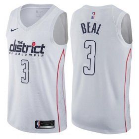 Wholesale Cheap Nike Washington Wizards #3 Bradley Beal White NBA Swingman City Edition Jersey