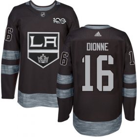 Wholesale Cheap Adidas Kings #16 Marcel Dionne Black 1917-2017 100th Anniversary Stitched NHL Jersey