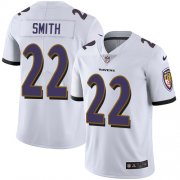 Wholesale Cheap Nike Ravens #22 Jimmy Smith White Men's Stitched NFL Vapor Untouchable Limited Jersey