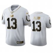 Wholesale Cheap Indianapolis Colts #13 T.Y. Hilton Men's Nike White Golden Edition Vapor Limited NFL 100 Jersey