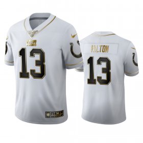 Wholesale Cheap Indianapolis Colts #13 T.Y. Hilton Men\'s Nike White Golden Edition Vapor Limited NFL 100 Jersey