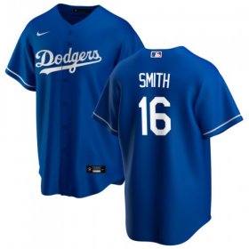 Wholesale Cheap Men\'s Los Angeles Dodgers #16 Will Smith Blue Home Baseball Jersey